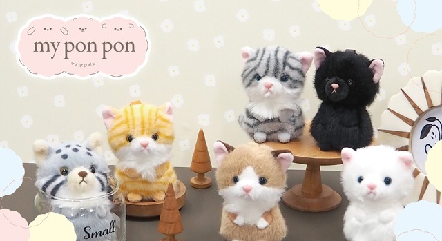 【ぬいぐるみチャーム】クロネコ／キーリング 猫 マスコット 動物 お土産 ギフト