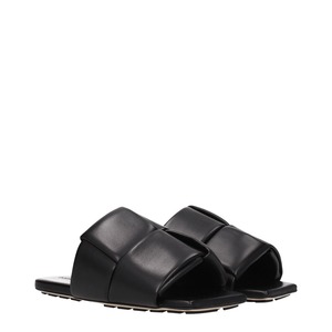 BOTTEGA VENETA ボッテガヴェネタ メンズ スライドサンダル レザー ブラック