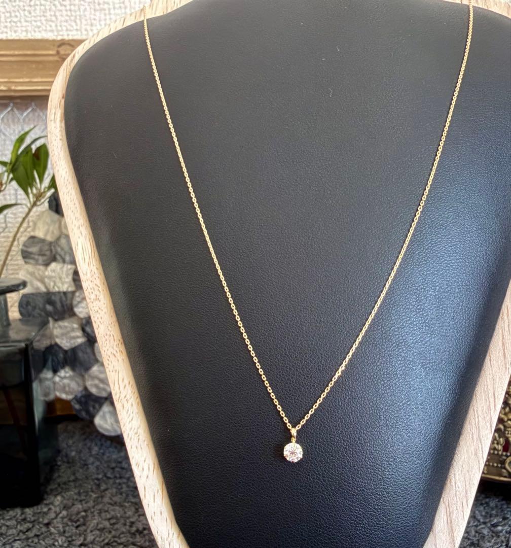 K18YG*0.20ct*一粒ダイヤモンドネックレス*イエローゴールド | Me,MiNE