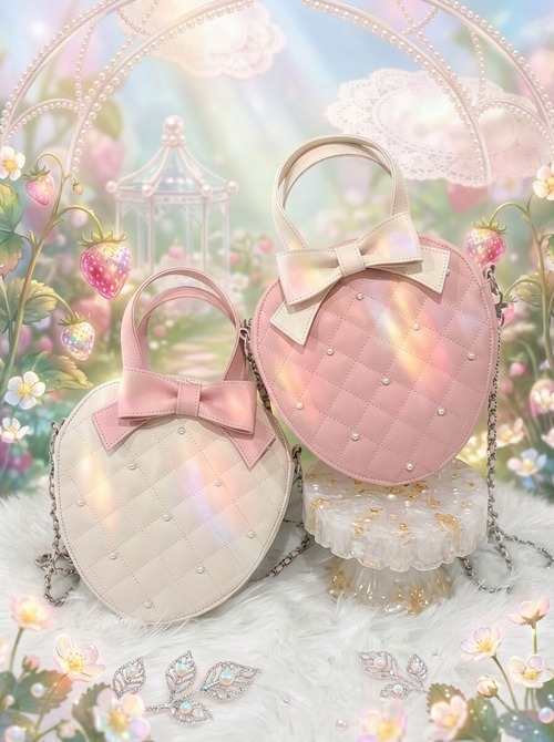 Lovely Lovely スイートマジック ストロベリー ショルダーバッグ  イチゴ リボン ガーリー ショルダー  LL-1040の画像