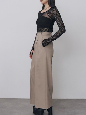 Patchwork Lace Top / BLACK