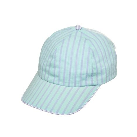 T2577L-1:Pastel Stripe Cap 3-6 Years-LILAC