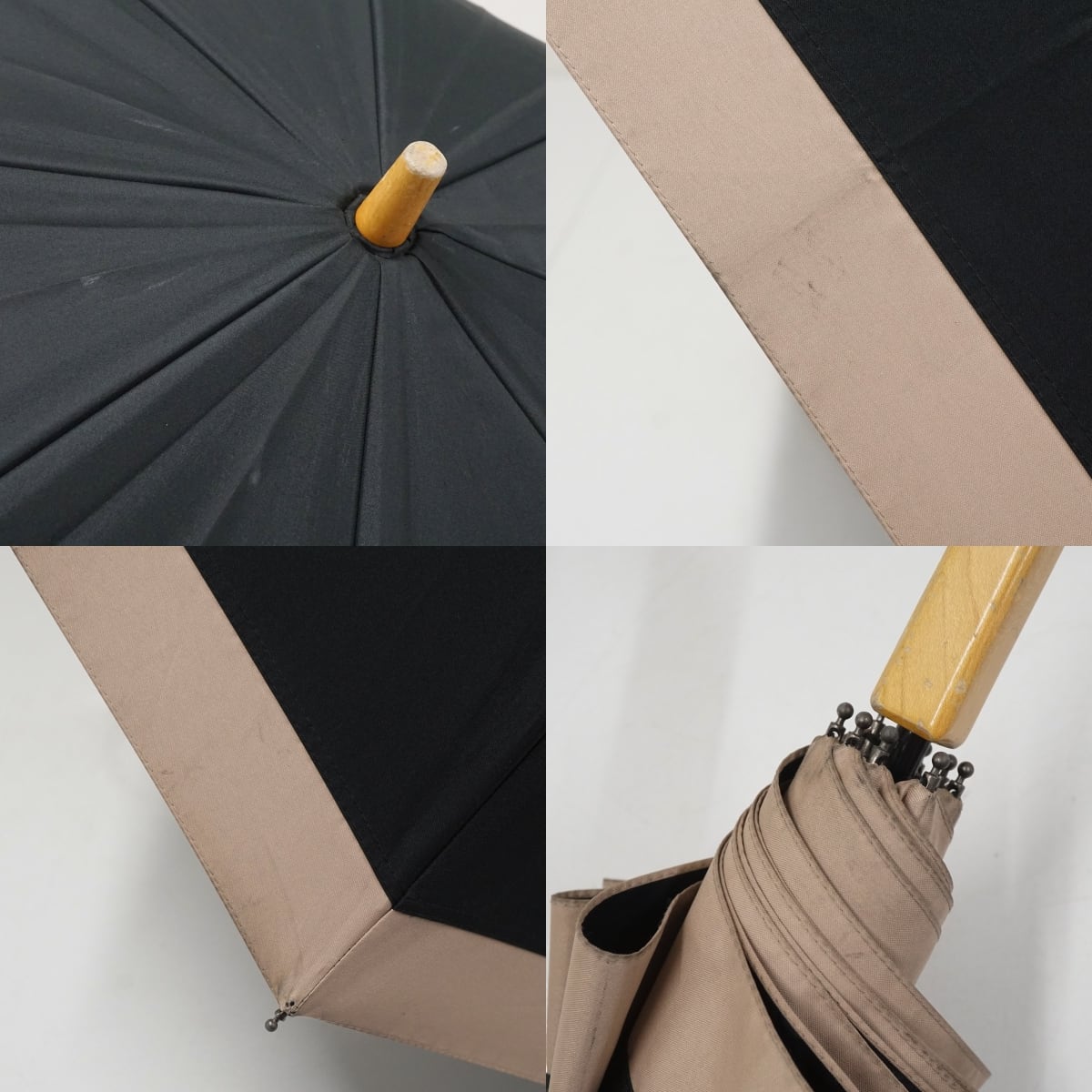 サンバリア100 完全遮光日傘 USED品 Sサイズ コンビ ブラック ピンク
