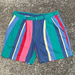 【40 XXLサイズ 程】90's nautica マルチカラー 太めシルエット vintage ショーツ
