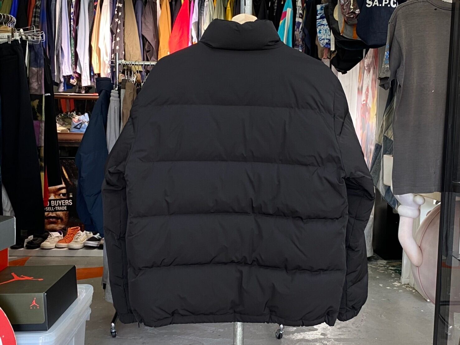 STUSSY SOLID PUFFER JACKET BLACK SMALL 
