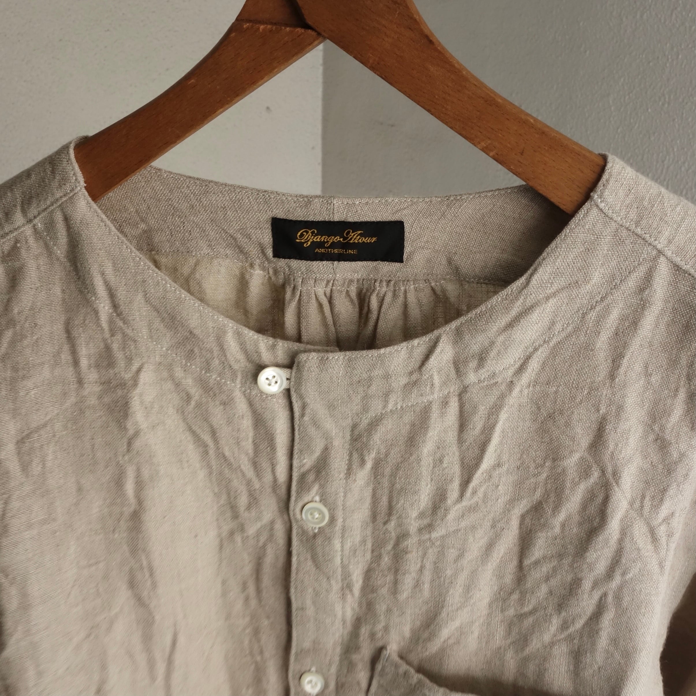 classic germanwork heavylinen shirt / ecru