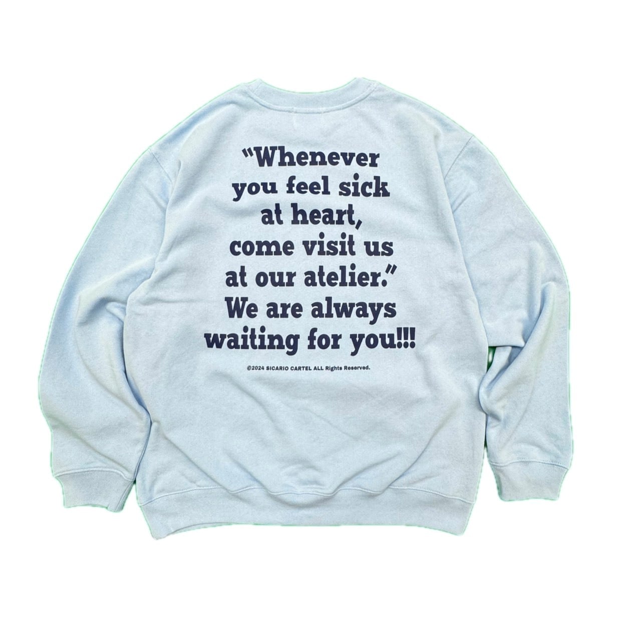 TUPAC SWEAT ﾗｲﾄﾌﾞﾙｰ | SICARIO CARTEL