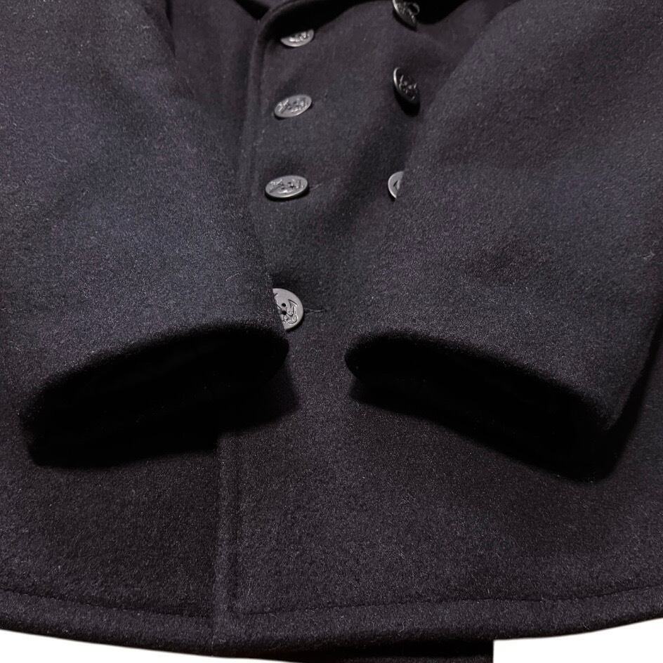 美品 ビッグサイズ44 USA製 Schott 10ボタン ピーコート ブラック 美品 ビッグサイズ44 USA製 Schott 10ボタン ピーコート ブラック 740