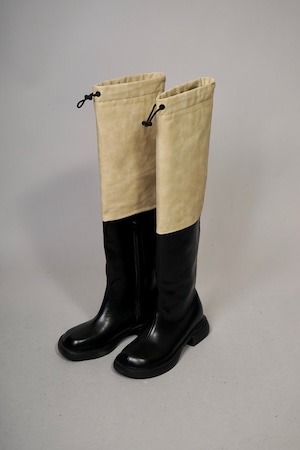SWITCHING THIGH HIGH BOOTS (BLACK) 2212-34-78