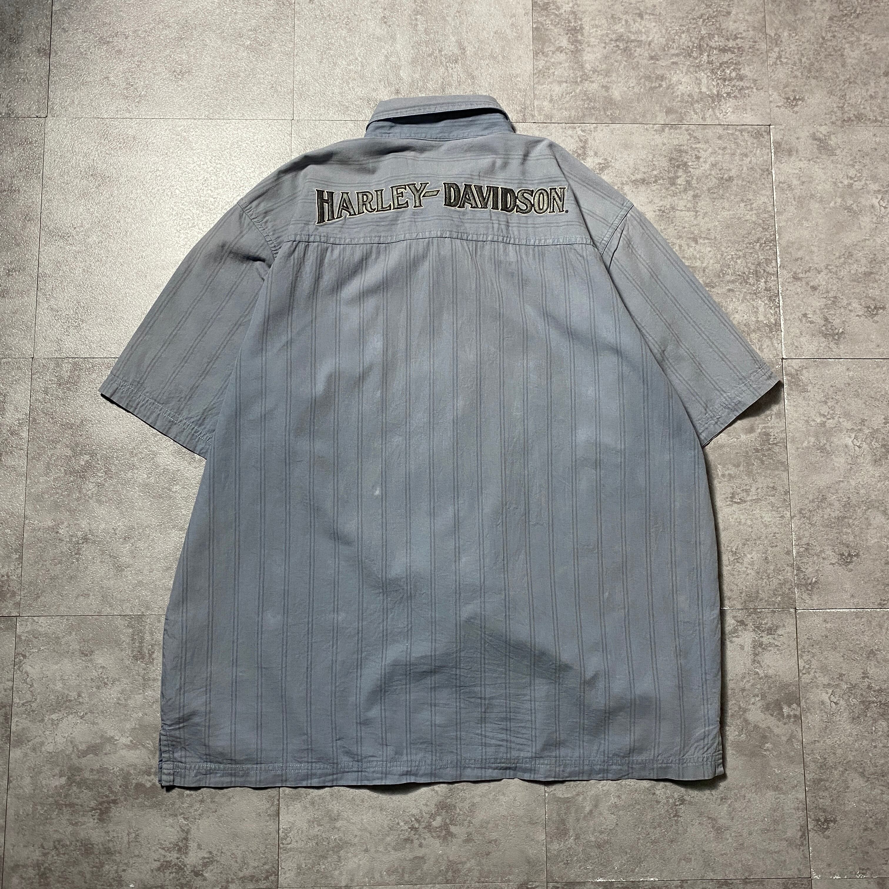 Size:XLHarley-Davidson Harley-Davidson 両面刺繍 ダブルポケット 