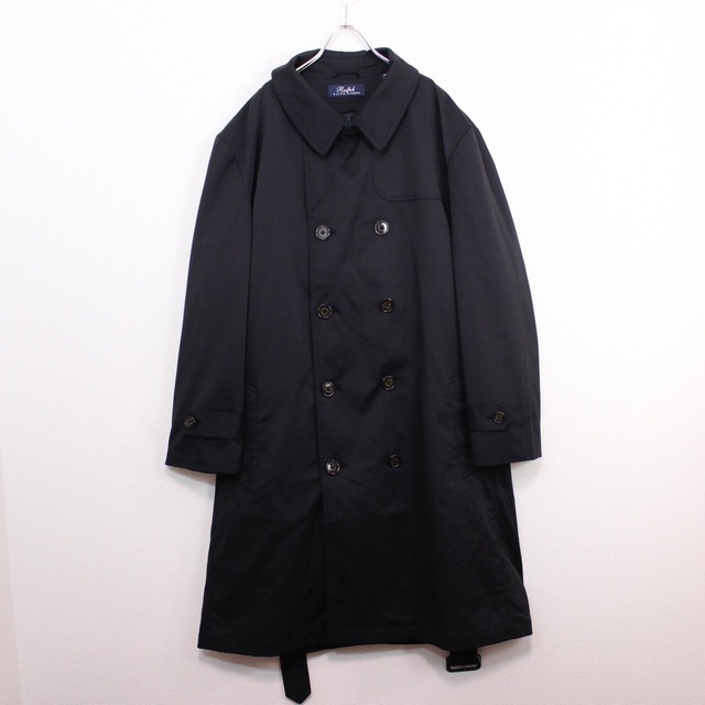 【act2】"Ralph Lauren" Black Long Trench Coat