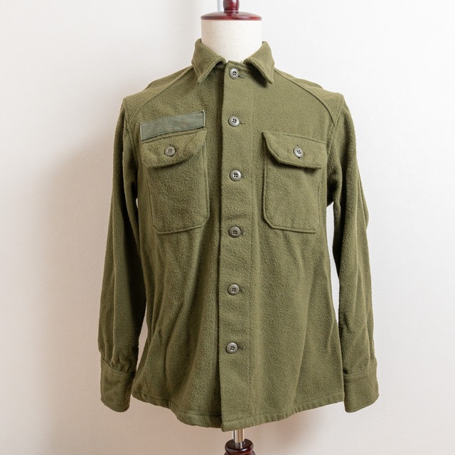 【USED】"MEDIUM" U.S.Army OG-108 Wool Shirt No.422 実物 アメリカ軍 ウールシャツ 後期型