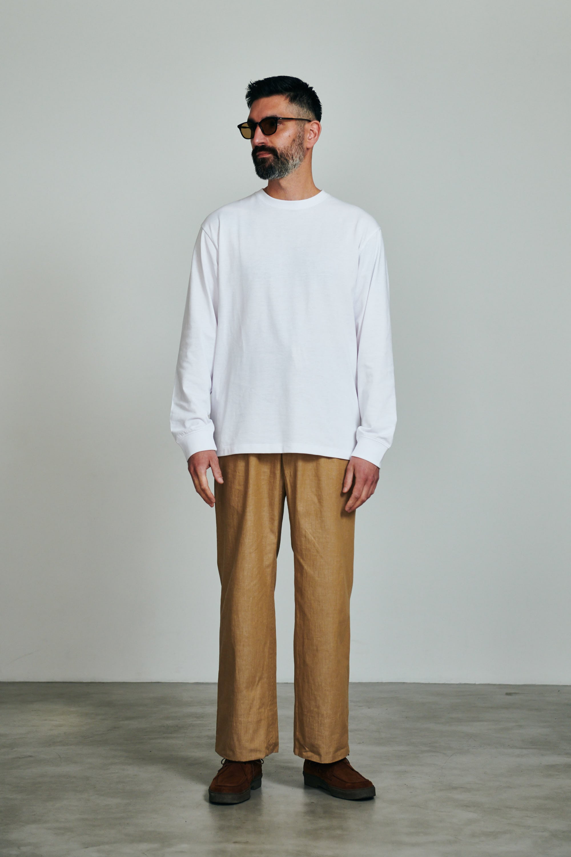 N6 Long sleeve T-Shirts (N623-002) 【WHITE】 | Numero6 (ニュメロシス)