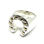 ホースシュー リング スターリング シルバー w/ 18K イエロー ゴールド A:Good Art HLYWD グッド アート ハリウッド:Good Art HLYWD グッド アート ハリウッド