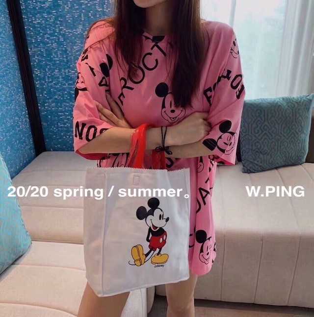 送料無料 5色 春カラー オーバーサイズ ミッキーtシャツ オーバーサイズ ルーズサイズ オーバーサイズt ルーズtサイズtミッキーt 総柄ロゴ Tシャツ 総柄ミッキーtシャツ ルームウェア リンクコーデ 家族コーデ カップルコーデ ディズニーコーデ イベント フェス 春服