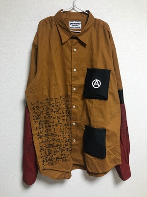 UNFINISHED袖切り替えシャツアインシュタイン