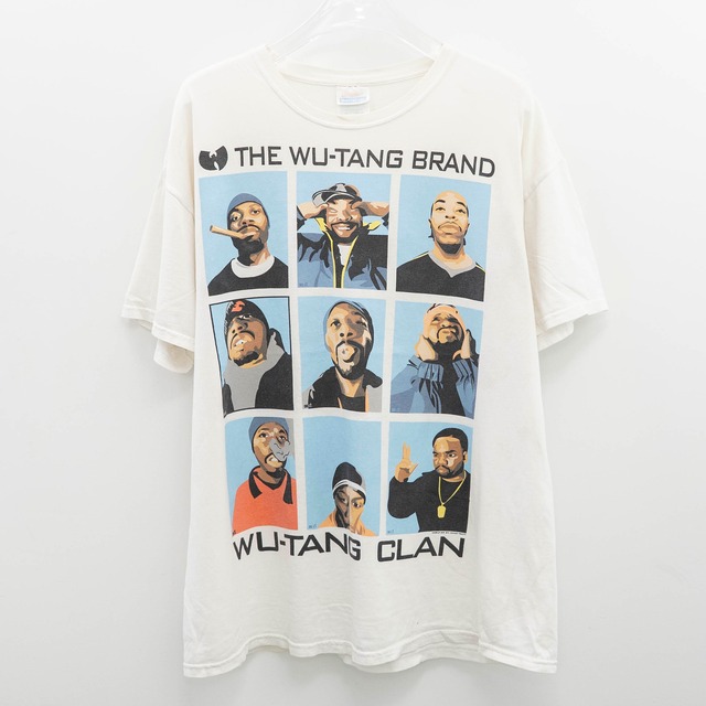 Wu-tang Clan " Panel Member Print " Hanes XL 【A7-189】