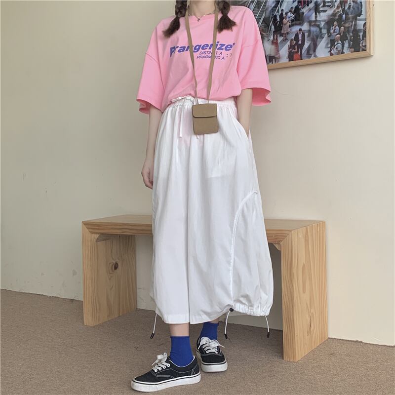 サマースカート スタイルハイウェストウェストカジュアルロング 夏物 ケッペル53200146630