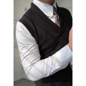 casual retro knit vest 00095