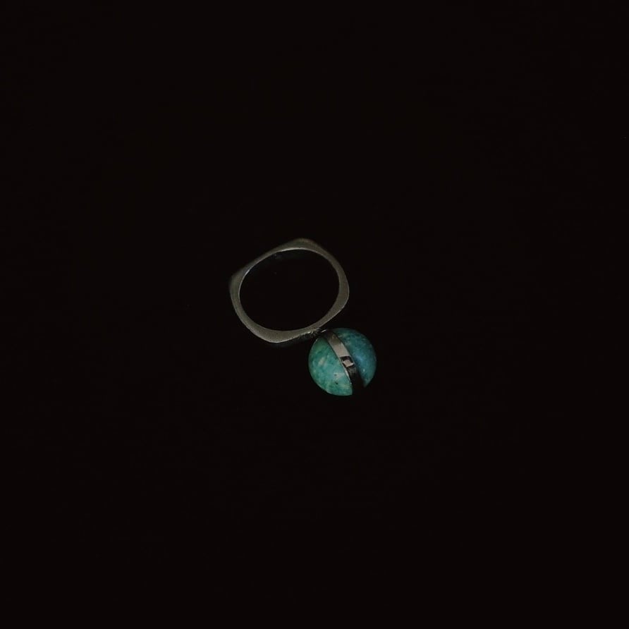 vintage ring from Paris / amazonite | lointain