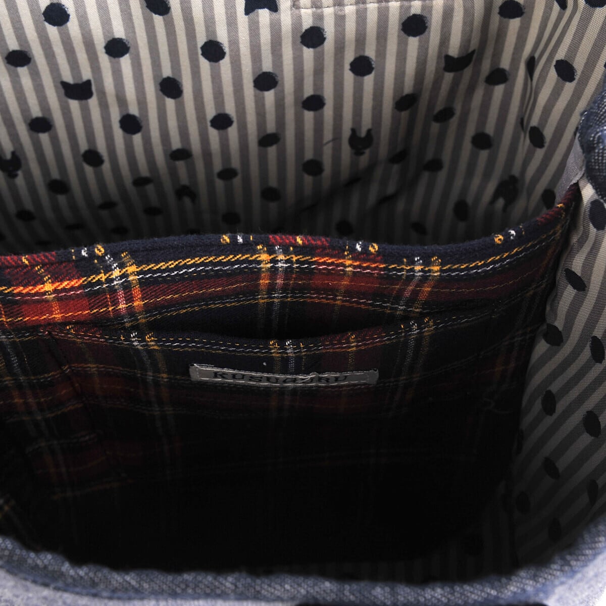 猫トートバッグ(なごなごさんのポンチニットS)ブルー | マスノヤ衣料品