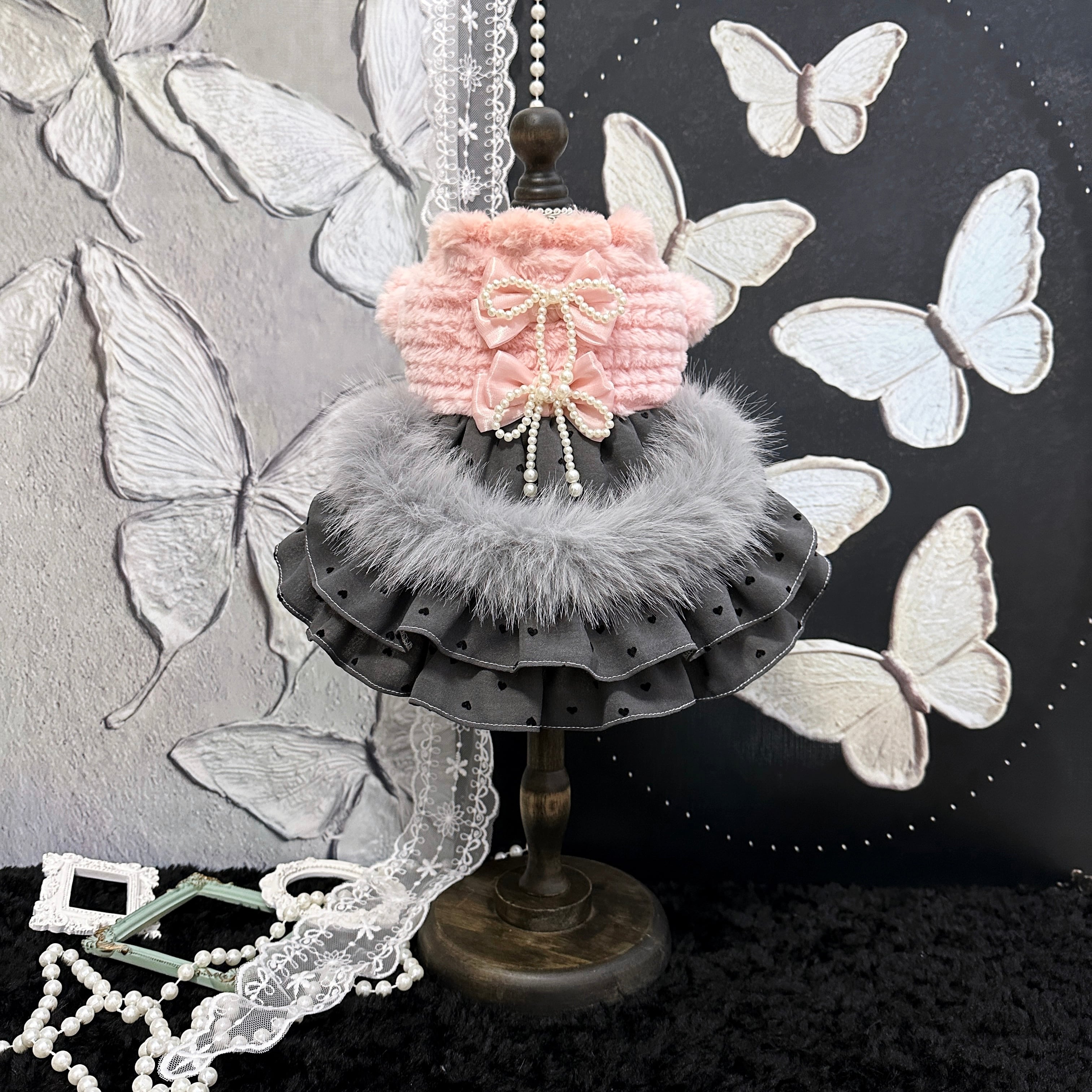 マドモアゼル・ロゼドットドレス 00705