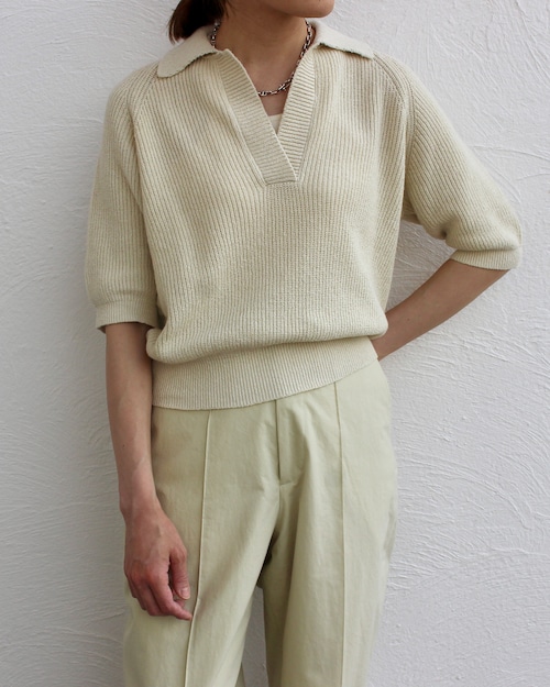 Nikki ESSENTIAL PIECES/polo knit