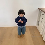 【取寄】THE GOGUMA バレル裏起毛デニムパンツ|冬服|韓国子供服