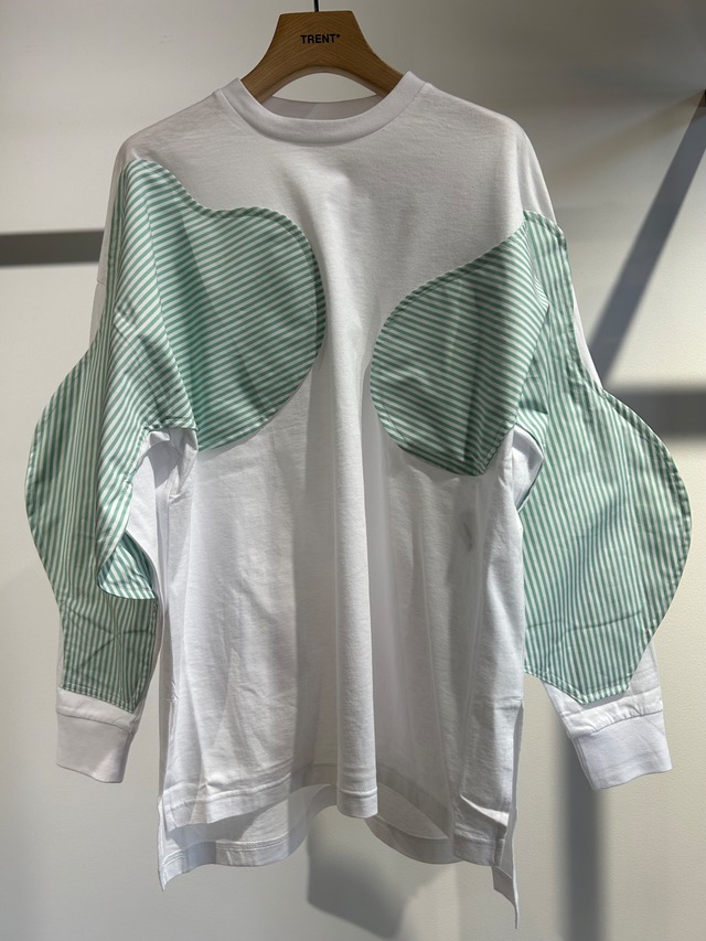 【25SS】ENFOLD エンフォルド / APPLIQUE LONG-SLEEVES T-SHIRT / Tシャツ