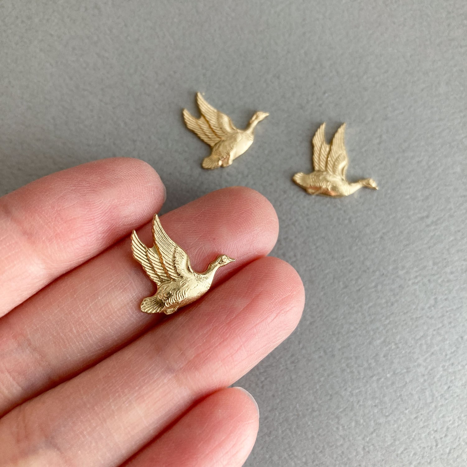 最終入荷〉USA真鍮 飛んでいるアヒルのプレート | Dua-アクセサリー