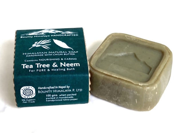 アーユルヴェーダティーツリー&ニームソープ〈浄化＆ヘアケア〉Bounty Himalaya Tea Tree & Neem Soap