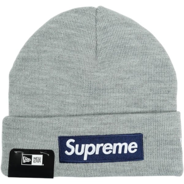 は*ー様 Supreme×ニューエラ ビーニー25FW 最新グレーBOXLogo Size【フリー】 SUPREME シュプリーム ×New Era 25FW Box Logo Beanie