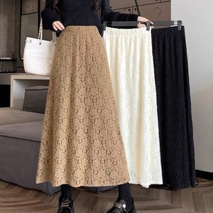 フラワー刺繍スカート(全3色)