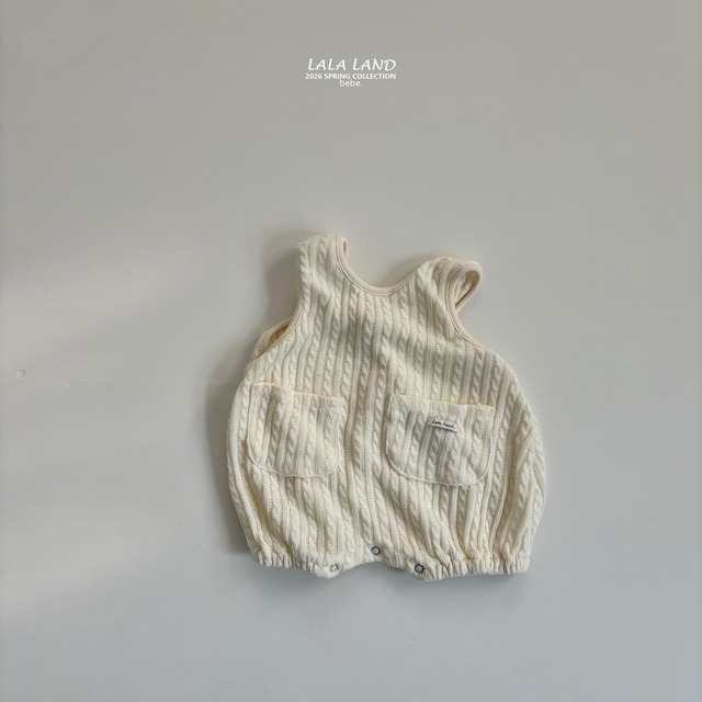 【予約】b. Cable Knit Suspenders