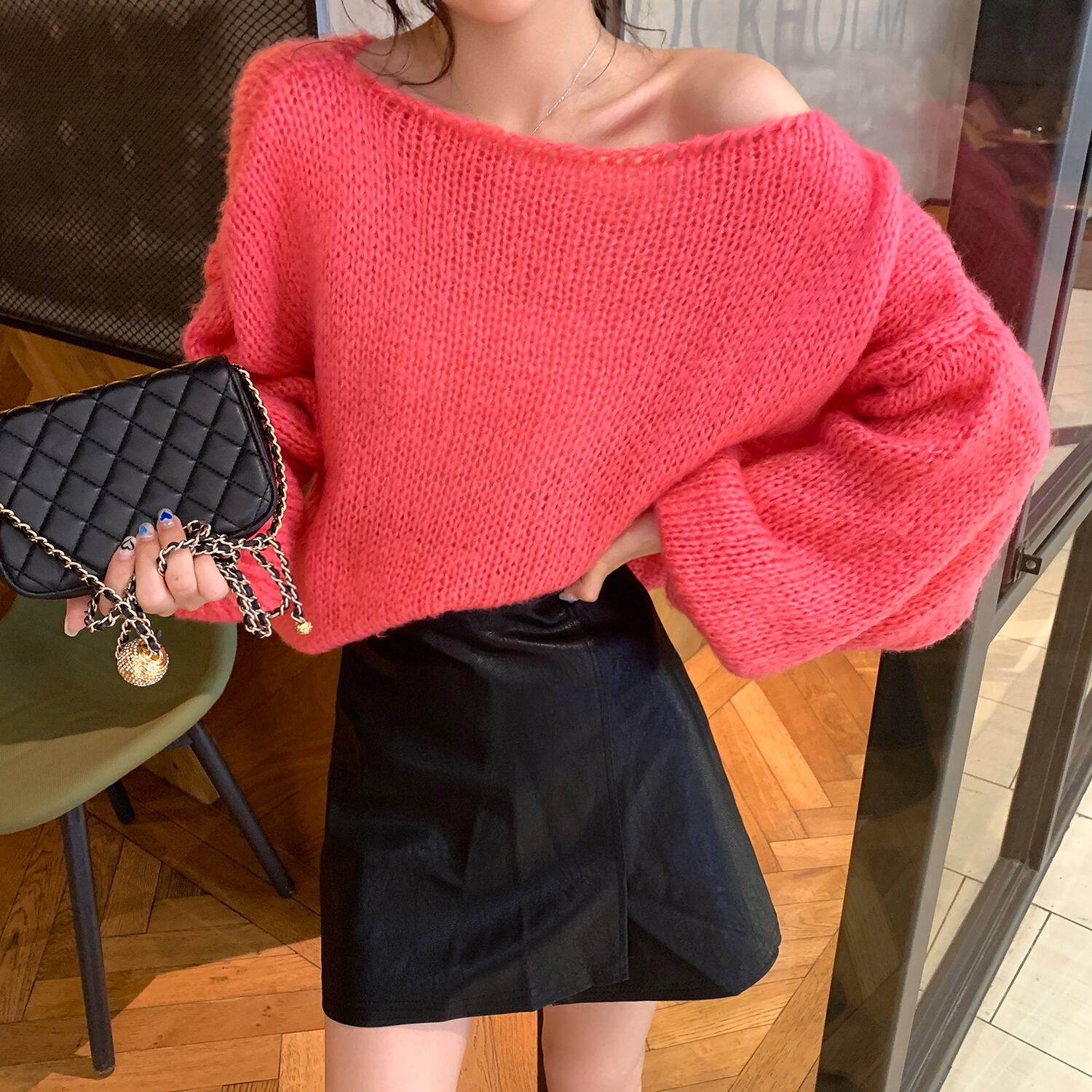 スタイルウールセーター オータムスリーブ薄手ジャケット ランタンスリーブ 秋物 6Du_Shop_Women39925779154