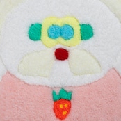 < WACHAPO > ラグ作品「ふわんこ(いちご)」