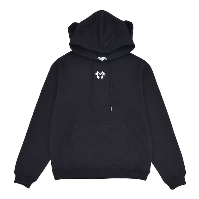 【MIDNIGHT STUDIOS】M-LOGO MICRO HOODED SWEATSHIRT(BLACK)