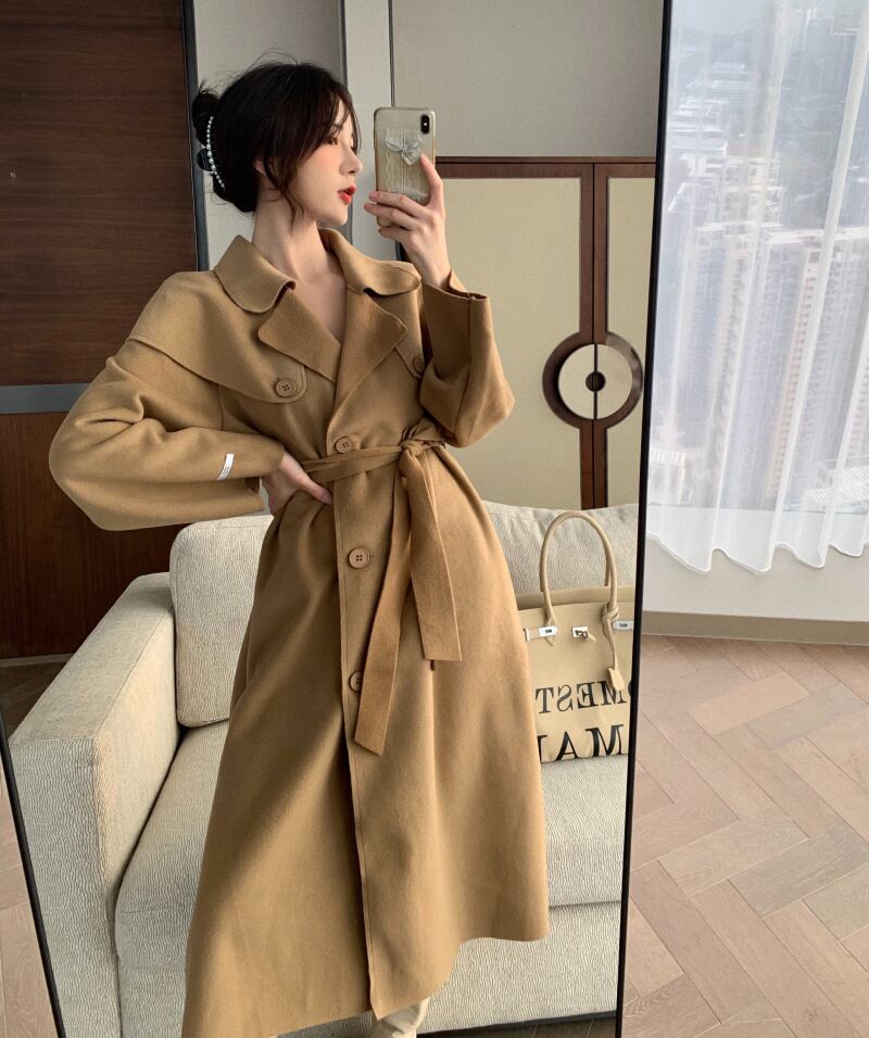 コート ウェストスタイルウィンター 冬物 ブラックストロベリース50504839395