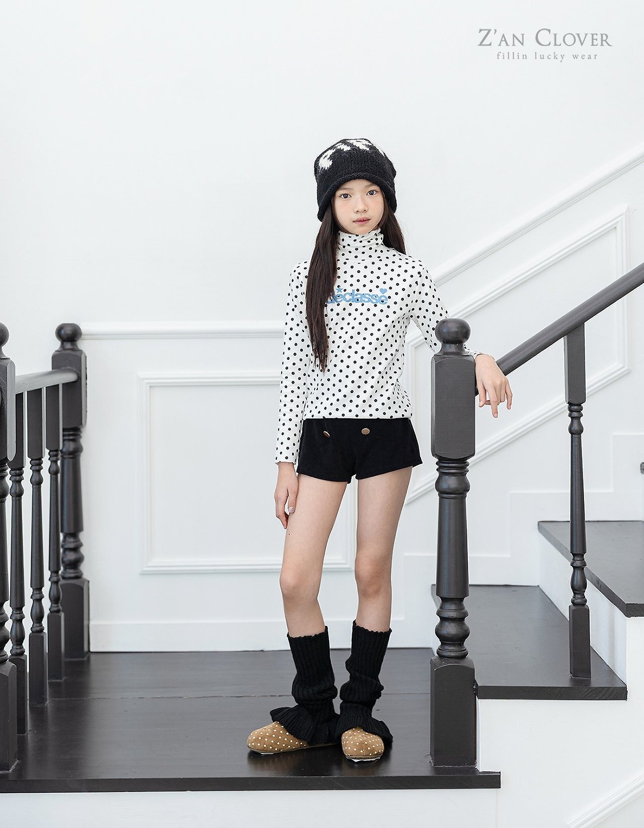 ZAN CLOVER［取寄］frill knit leg warmer 26winter