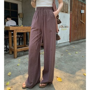 easy gather wide pants　k-0098