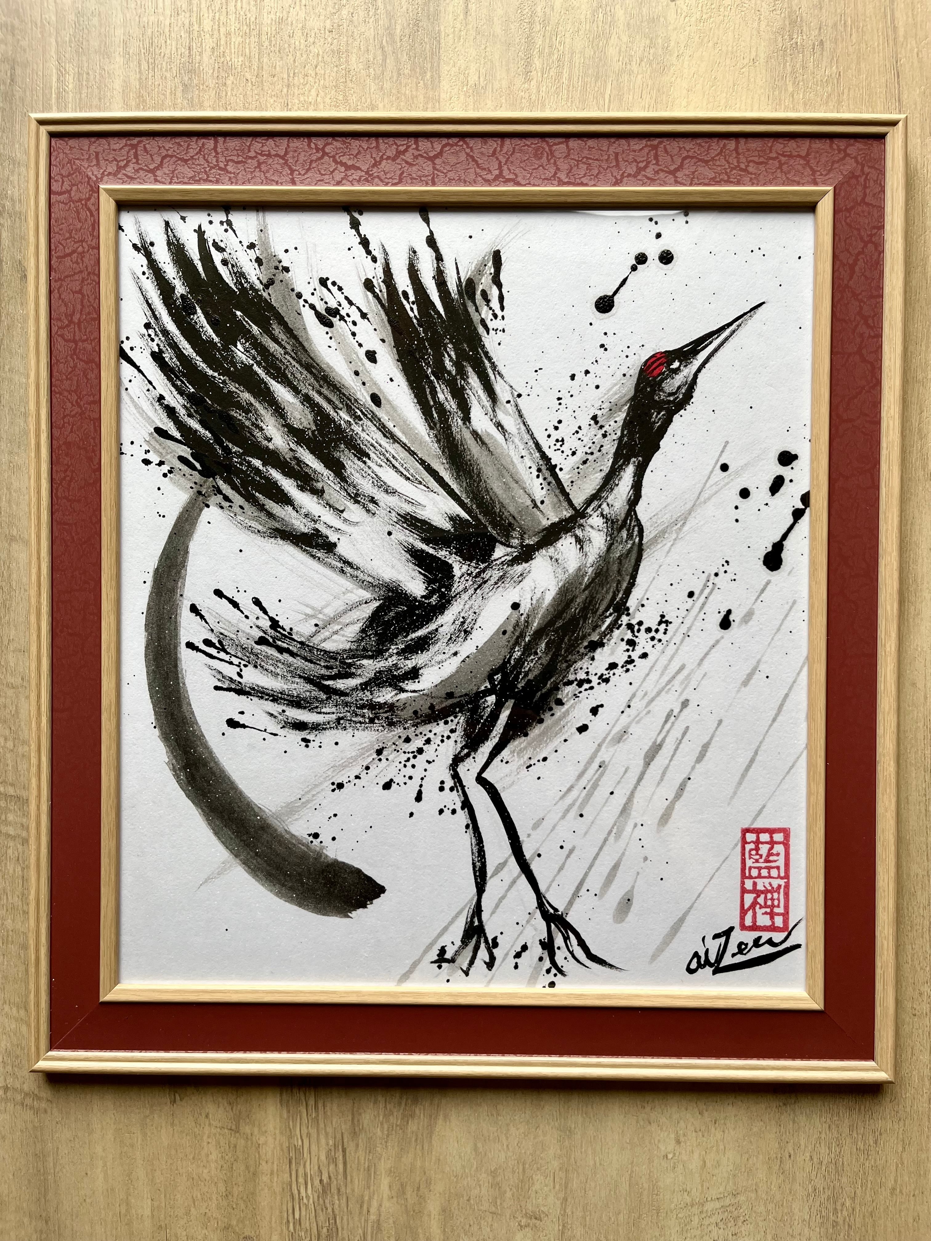 #真作 #佐藤和喜 #金剛力士 #15号大 #大作 #岩手県出身 #墨彩画家 墨絵】金剛力士像 吽形 | Pay ID