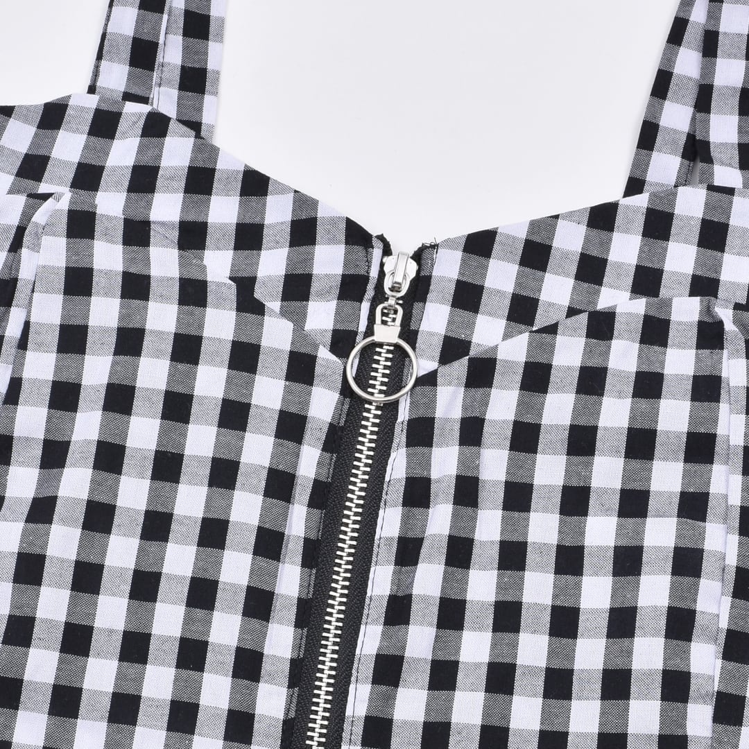 50%OFF】2点セット ギンガムビスチェ セットアップ | VOLCAN&APHRODITE