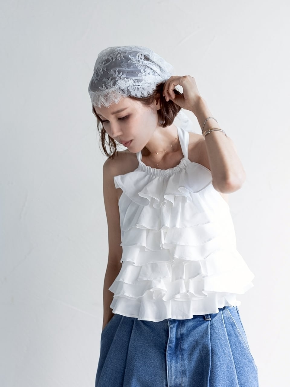 5/15Fri.16Sat.OSAKA POPUP先行受注商品!!】Halter-neck ruffled