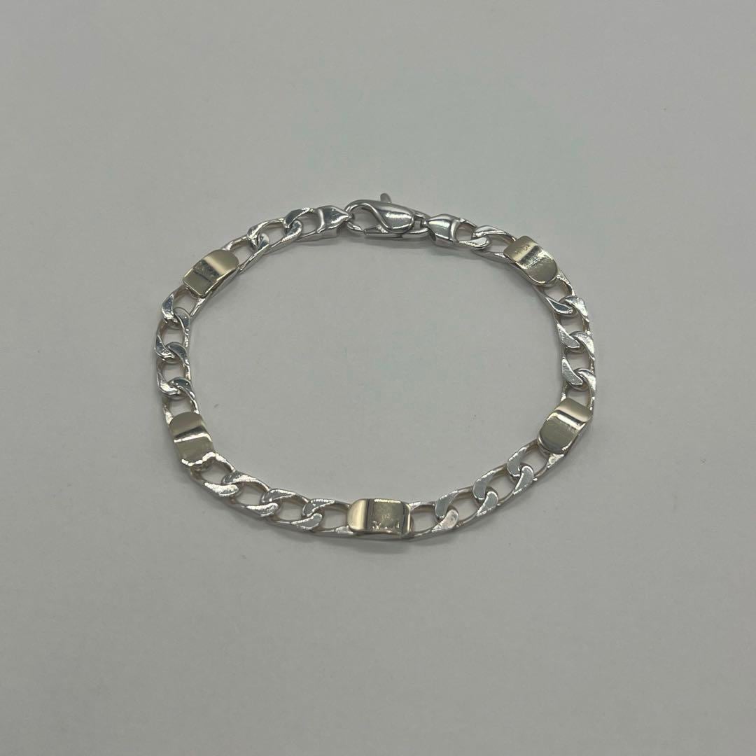 ティファニー TIFFANY フィガロチェーン ブレスレット SV YG コンビ