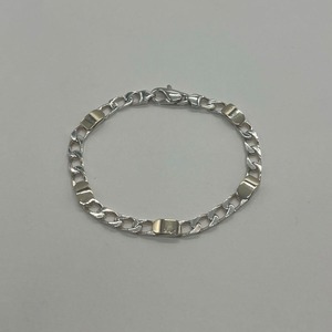 ティファニー TIFFANY フィガロチェーン ブレスレット SV YG コンビ