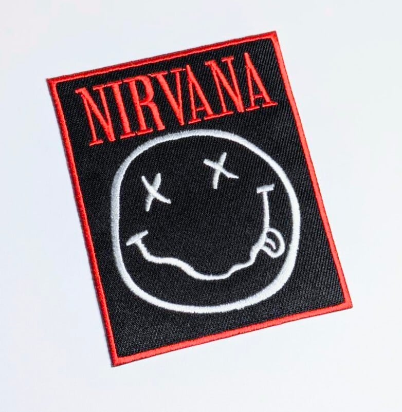 送料無料! ★刺繍アイロンワッペン★【 Nirvana ( ニルヴァーナ ) 】 〚アメリカン雑貨 アメトイ〛