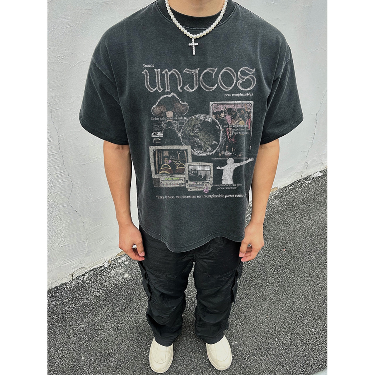 VINTAGE ストリート 監視カメラ Tシャツ T1785