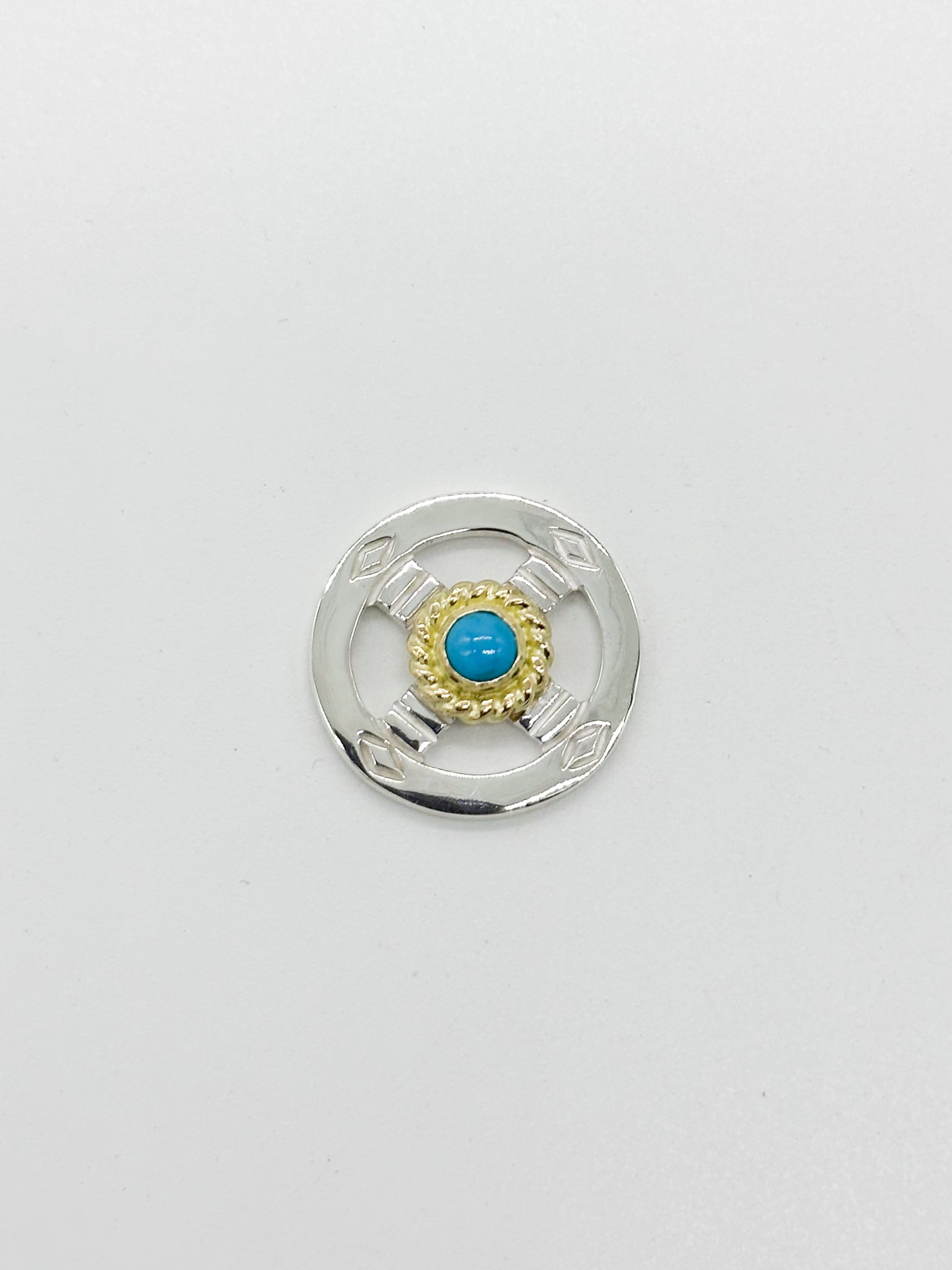 THE SUN 丸型金縄ターコイズ メディスンホイール 20mm | Good Wednesday