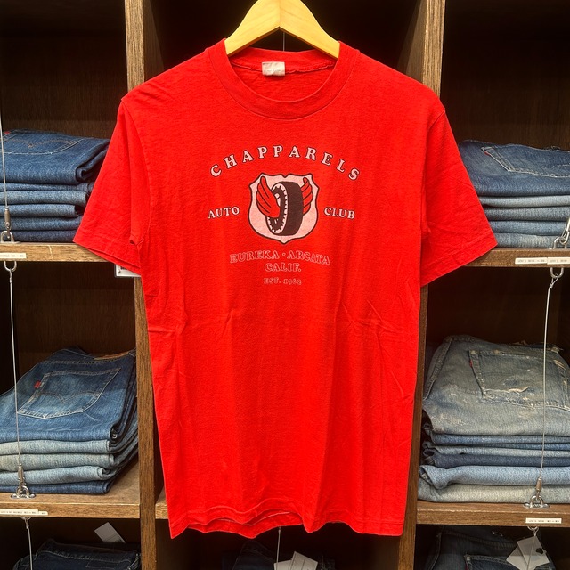 1980s BELTON "CHAPPARELS" T-SHIRT RED