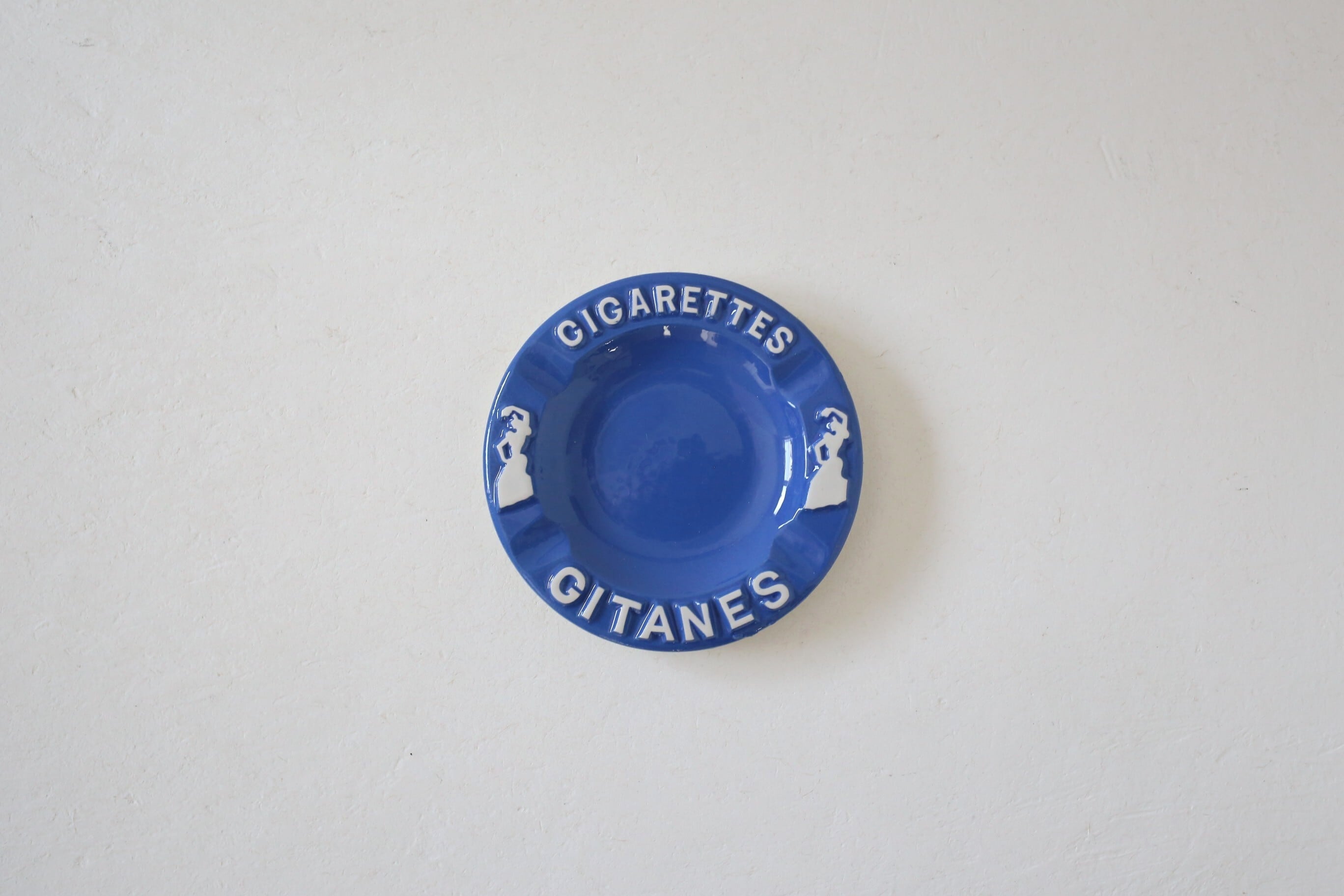 フランス アンティーク ヴィンテージ GITANES ジタン 灰皿 薄型 N